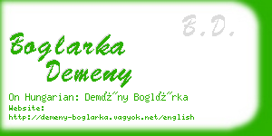 boglarka demeny business card